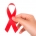 Lazo rojo con fondo blanco SIDA
