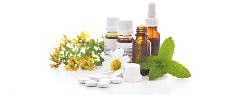 Conjunto de medicamentos para tratar la homeopatía