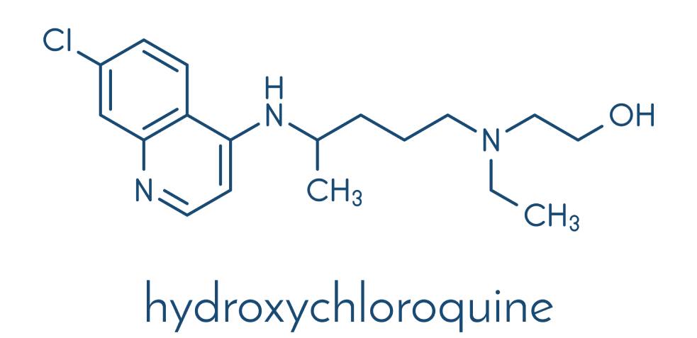 molecula de hidroxicloroquina