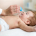 lavado nasal en un bebé