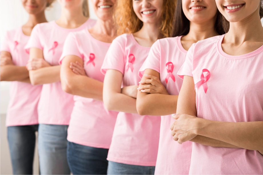 grupo de mujeres con cancer de mama