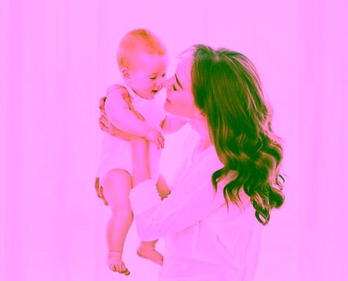 Madre con su bebé