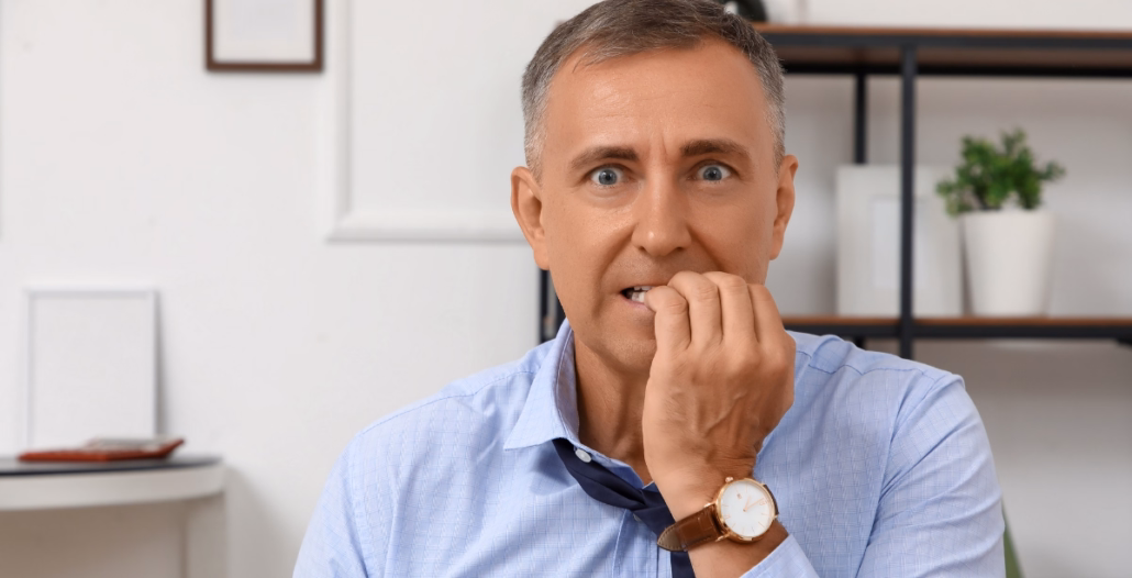 Hombre con ansiedad